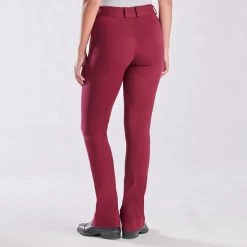 Piper Knit Mid-Rise Boot Cut Breeches By SmartPak - Knee Patch - Clearance! -Equestrian Equipment Store 31466 merlot charcoal 8471