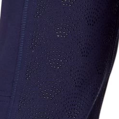 Piper Knit Mid-Rise Boot Cut Breeches By SmartPak - Knee Patch -Equestrian Equipment Store 31466 navy dt