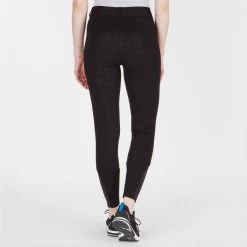 Piper Knit Mid-Rise Breeches By SmartPak - Full Seat -Equestrian Equipment Store 31469 black 1191