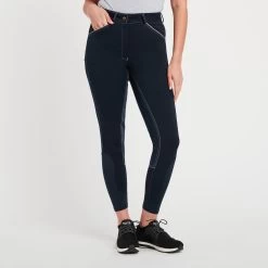 Piper Original High-Rise Breeches By SmartPak - Full Seat 14 Piper Original High-Rise Breeches By SmartPak - Full Seat -Equestrian Equipment Store 31471 navylightgrey 3