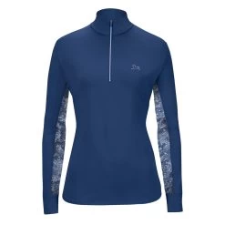 RJ Classics Ella Long Sleeve W/ 37.5® Temperature Regulating Technology - Clearance! -Equestrian Equipment Store 31619 medievalblue 1