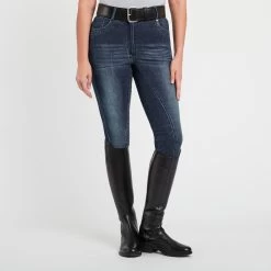 Horze Kaia Women's High Waist Denim Full Seat Breeches