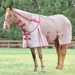 SmartMesh Ultimate Fly Sheet -Equestrian Equipment Store 32081 whitemerlotcheckmerlottrim 5172