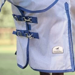 SmartMesh Ultimate Fly Sheet -Equestrian Equipment Store 32081 whitenavychecknavy 1606