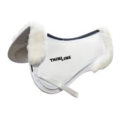 ThinLine Trifecta Half Pad With Sheepskin Rolls -Equestrian Equipment Store 32146 white 1
