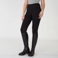 Horseware Ireland Horseware Silicone Riding Tights - Knee Patch 15 Horseware Ireland Horseware Silicone Riding Tights - Knee Patch -Equestrian Equipment Store 32204 black 4