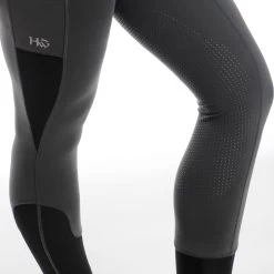 Horseware Ireland Horseware Silicone Riding Tights - Knee Patch 18 Horseware Ireland Horseware Silicone Riding Tights - Knee Patch -Equestrian Equipment Store 32204 charcoal 3