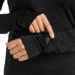 Ariat Gridwork 1/4 Zip Baselayer -Equestrian Equipment Store 32207 black dt