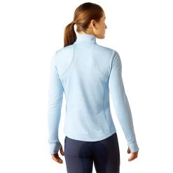 Ariat Gridwork 1/4 Zip Baselayer -Equestrian Equipment Store 32207 cotedazure 3