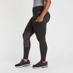 Kerrits Fleece Lite II Tights - Knee Patch 9 Kerrits Fleece Lite II Tights - Knee Patch -Equestrian Equipment Store 32432 black 4