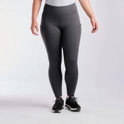 Kerrits Fleece Lite II Tights - Knee Patch - Clearance! -Equestrian Equipment Store 32432 obsidian black 5746