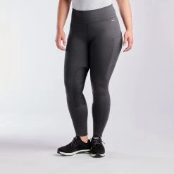 Kerrits Fleece Lite II Tights - Knee Patch - Clearance! -Equestrian Equipment Store 32432 obsidian black 5747