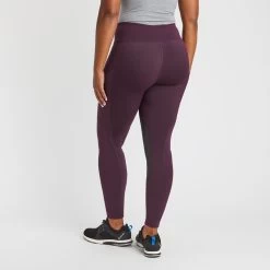 Kerrits Fleece Lite II Tights - Knee Patch - Clearance! -Equestrian Equipment Store 32432 raisinherringbone 3