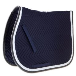 SmartPak Classic Chevron AP Saddle Pad -Equestrian Equipment Store 32449 navywhitecharcoal 2