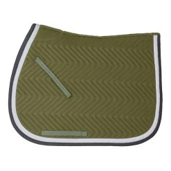 SmartPak Classic Chevron AP Saddle Pad -Equestrian Equipment Store 32449 oakmosswhitecharcoal5911