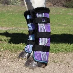 Kensington Fly Boots With Fleece Trim -Equestrian Equipment Store 32681 lavendermint 1