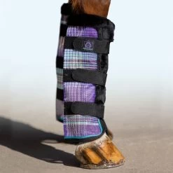 Kensington Fly Boots With Fleece Trim -Equestrian Equipment Store 32681 lavendermint 2