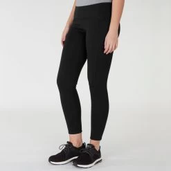 Piper Mid-Weight Tights By SmartPak - Knee Patch -Equestrian Equipment Store 32769 black bom 907