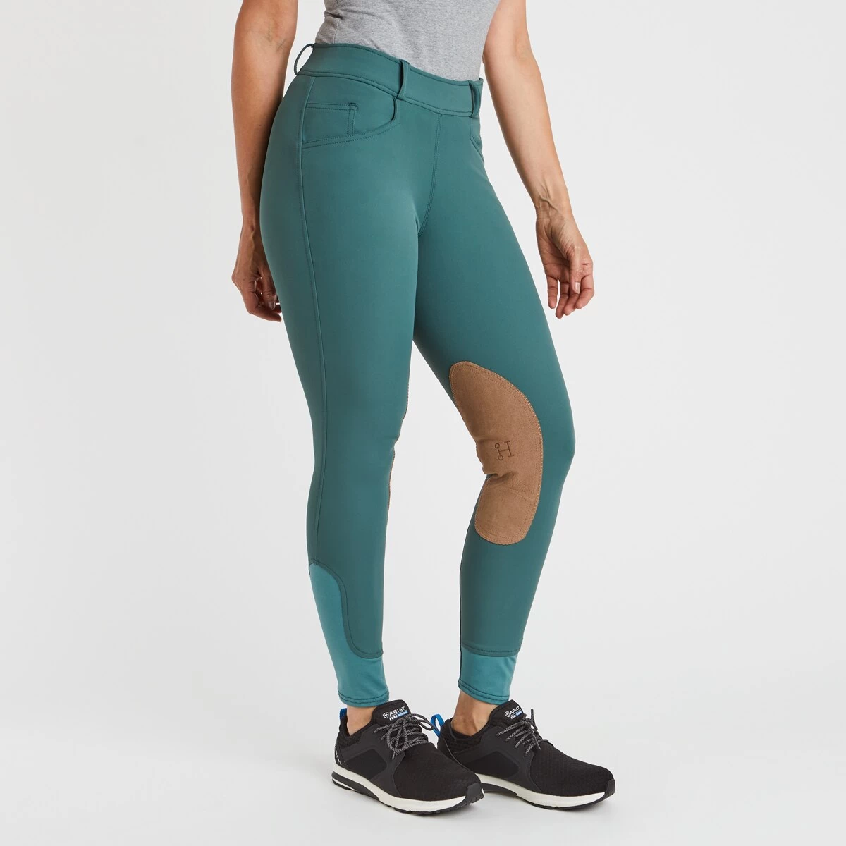 Hadley Mid-Rise Side Zip Breeches By SmartPak - Knee Patch - Clearance! 2 Hadley Mid-Rise Side Zip Breeches By SmartPak - Knee Patch - Clearance! - Image 2