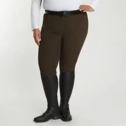 Hadley High-Rise Breeches By SmartPak - Full Seat -Equestrian Equipment Store 33066 darkroast 1071