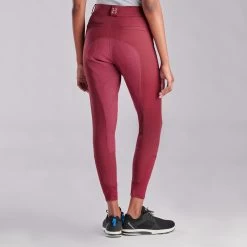 Hadley High-Rise Breeches By SmartPak - Full Seat - Clearance! -Equestrian Equipment Store 33066 merlot merlot patch 8060