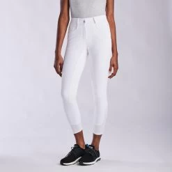 Hadley High-Rise Breeches By SmartPak - Full Seat -Equestrian Equipment Store 33066 white bom1716