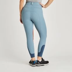Hadley High-Rise Breeches By SmartPak - Knee Patch - Clearance! -Equestrian Equipment Store 33067 slateblue 4