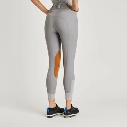 Hadley High-Rise Breeches By SmartPak - Knee Patch - Clearance! -Equestrian Equipment Store 33067 stormgrey 4