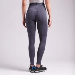 Piper Knit High-Rise Breeches By SmartPak - Full Seat 35 Piper Knit High-Rise Breeches By SmartPak - Full Seat -Equestrian Equipment Store 33073 charcoal 0735