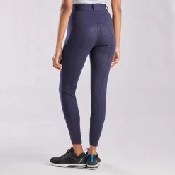 Piper Knit High-Rise Breeches By SmartPak - Full Seat 23 Piper Knit High-Rise Breeches By SmartPak - Full Seat -Equestrian Equipment Store 33073 navy 7960