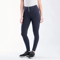 Horze Tara High Waist Silicone Full Seat Breeches -Equestrian Equipment Store 33186 navy 3781