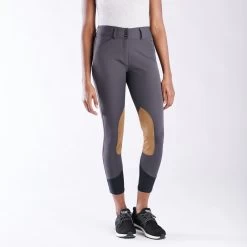 RJ Classics Anna Mid-rise Knee Patch Breech -Equestrian Equipment Store 33197 graphite bom 2347