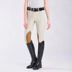 RJ Classics Anna Mid-rise Knee Patch Breech -Equestrian Equipment Store 33197 sand bom 1887