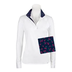 RJ Classics Maddie Long Sleeve Show Shirt W/ 37.5 Temperature Regulating Technology - Clearance -Equestrian Equipment Store 33198 cherries 2