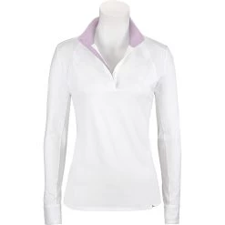 RJ Classics Maddie Long Sleeve Show Shirt W/ 37.5 Temperature Regulating Technology - Clearance -Equestrian Equipment Store 33198 purplestripe 1