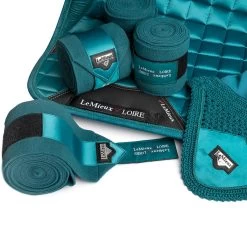 LeMieux Loire Classic Dressage Square Saddle Pad -Equestrian Equipment Store 33262 33263 33264 peacock 1