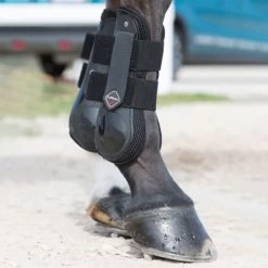 LeMieux Derby ProJump Tendon Boots -Equestrian Equipment Store 33268 black lifestyle 1