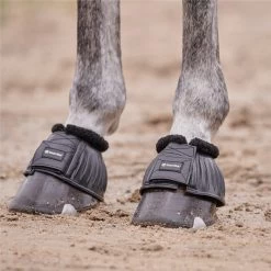 SmartPak Classic Fleece Top Bell Boots -Equestrian Equipment Store 33393 black 1634