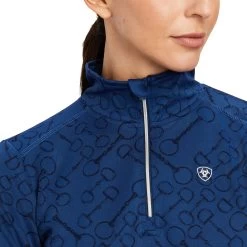 Ariat Prophecy 1/4 Zip Baselayer - Clearance! 18 Ariat Prophecy 1/4 Zip Baselayer - Clearance! -Equestrian Equipment Store 33405 estateblue 3