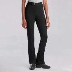 Piper Knit High-Rise Boot Cut Breeches By SmartPak - Knee Patch -Equestrian Equipment Store 33427 black 7663