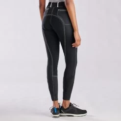 Piper Evolution High-Rise Breeches By SmartPak - Full Seat -Equestrian Equipment Store 33429 black white 8944