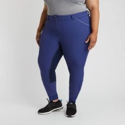 Piper Evolution High-Rise Breeches By SmartPak - Full Seat - Clearance! -Equestrian Equipment Store 33429 sapphireaquamarine 2