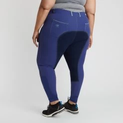 Piper Evolution High-Rise Breeches By SmartPak - Full Seat - Clearance! -Equestrian Equipment Store 33429 sapphireaquamarine 4