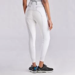 Piper Evolution High-Rise Breeches By SmartPak - Full Seat -Equestrian Equipment Store 33429 white light grey 8147