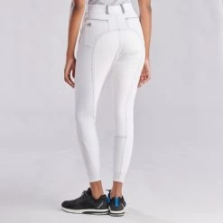 Piper Evolution High-Rise Breeches By SmartPak - Full Seat -Equestrian Equipment Store 33429 white light grey 8148
