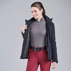 Hadley Waterproof Winter Insulated Jacket By SmartPak -Equestrian Equipment Store 33434 black 25903 charcoalmineralgrey 24691 merlot 8048