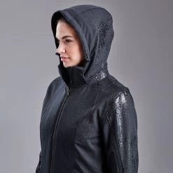 Hadley Waterproof Winter Insulated Jacket By SmartPak -Equestrian Equipment Store 33434 black waterdrops onfigure 8348