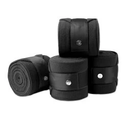 SmartPak Luxe Collection Polo Wraps -Equestrian Equipment Store 33486 black 1