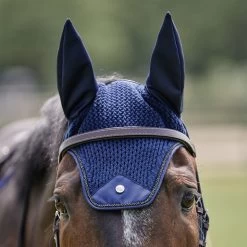 SmartPak Luxe Collection Ear Bonnet -Equestrian Equipment Store 33487 navy l 1