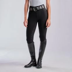 Horze Mia Thermo Silicone Full Seat Breeches 16 Horze Mia Thermo Silicone Full Seat Breeches -Equestrian Equipment Store 33710 black 6621